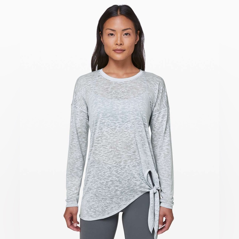 NWT Lululemon Tie Your Practice Long Sleeve